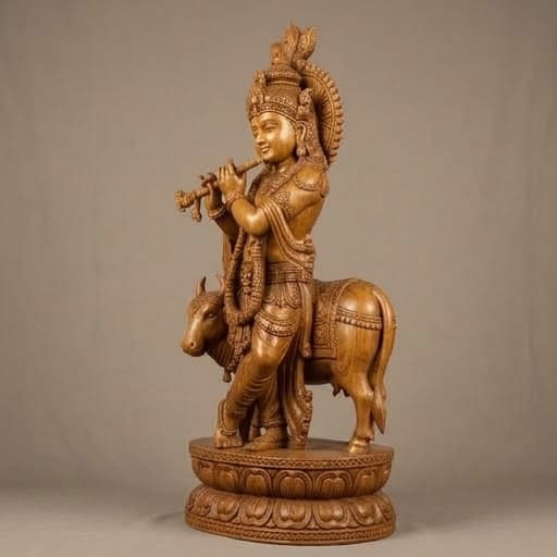 Lord Krishna Venugopala (Playing Flute) angle 2