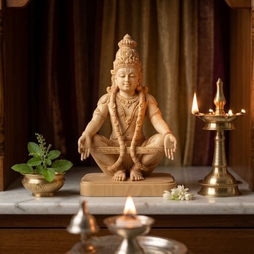 Swami Ayyappa in Yogapattasana angle 3