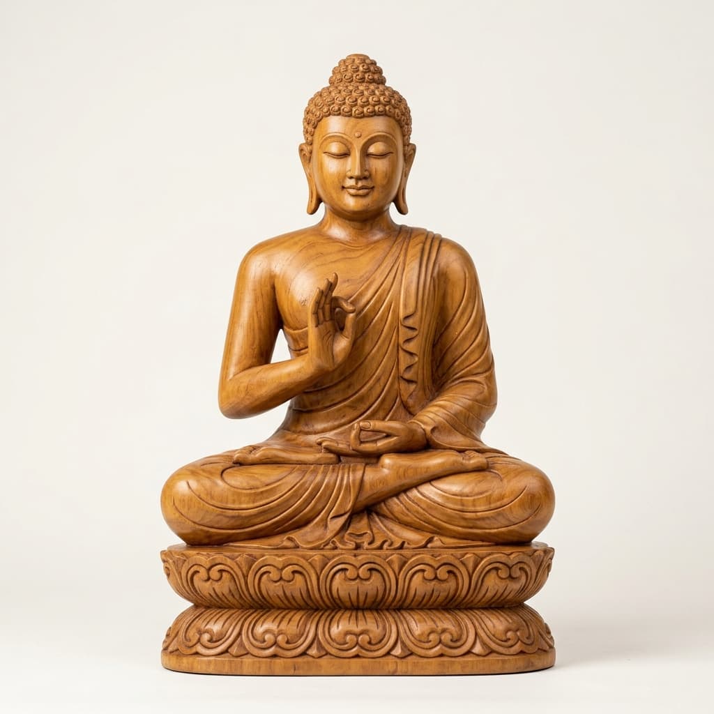 Meditating Dhyana Buddha Statue - View 1