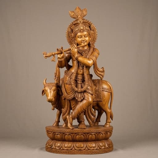 Lord Krishna Venugopala (Playing Flute) - View 1