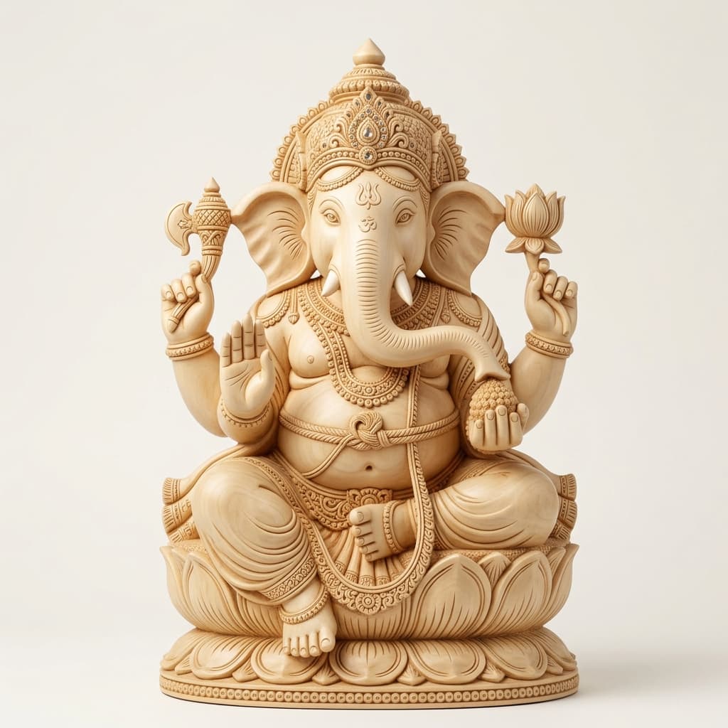 Sitting Lord Ganesha Idol - View 1