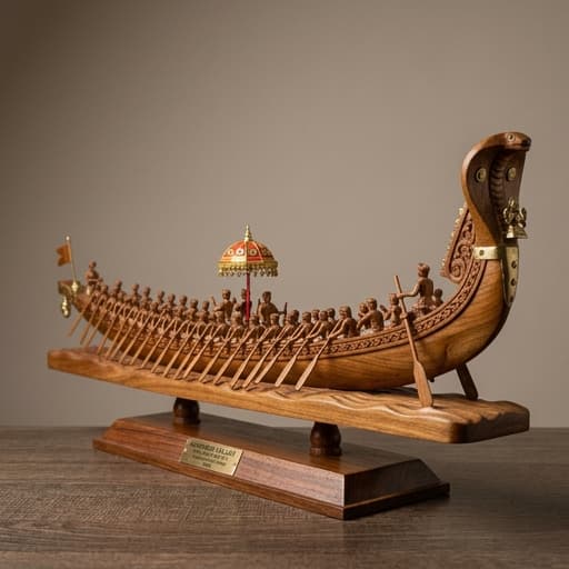 Kerala Chundan Vallam (Snake Boat with 32 Oarsmen) - View 1